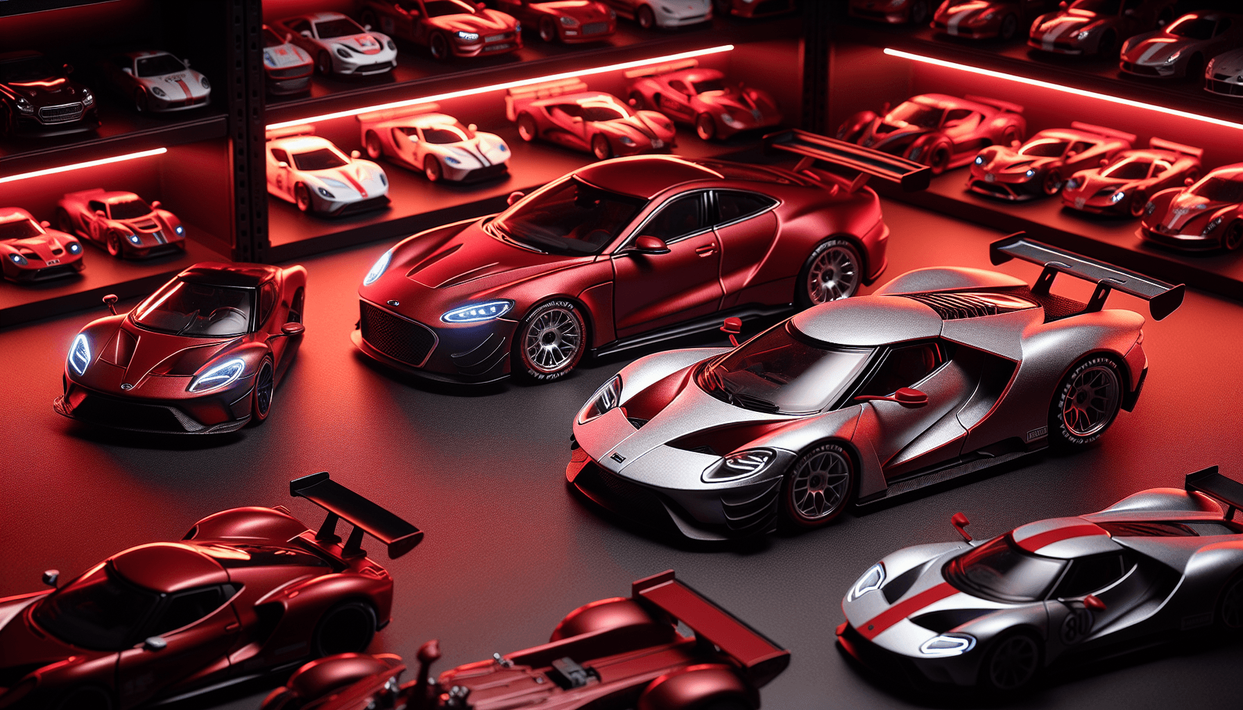 Diecast model car collection